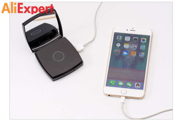 WOMEN'S POVERBANK WITH A MIRROR ON ALIEXPRESS funny, interesting, cool, useful, best products, for mobile, phone, smartphone, electronics